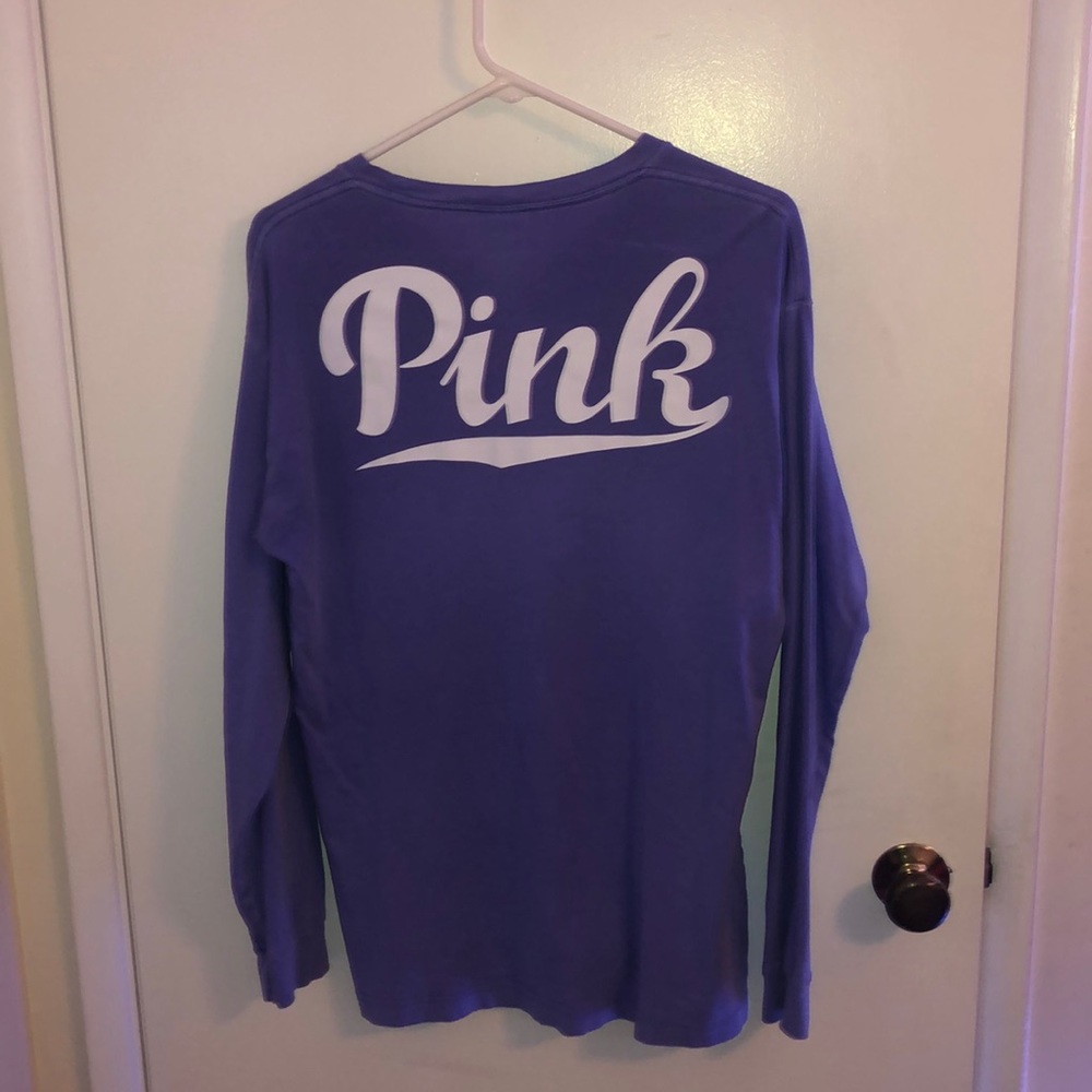 Pink by Victoria’s Secret lilac long sleeve shirt - Picture 2 of 3